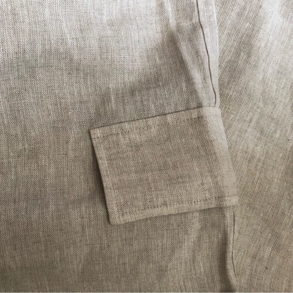 Reformation Ethan Linen Pant - Oatmeal - Picture 6 of 8